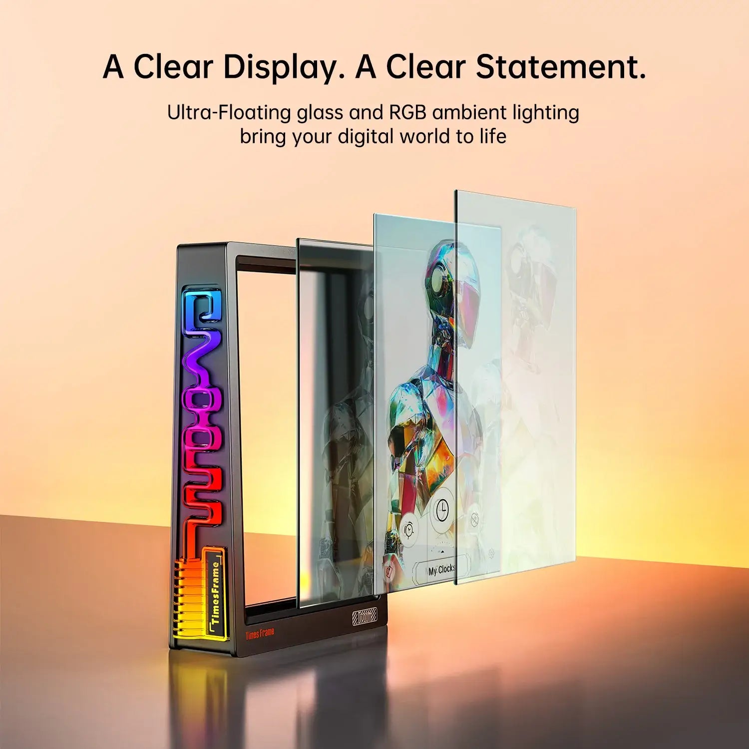 DIVOOM Times Frame Transparent Digital Picture Frame