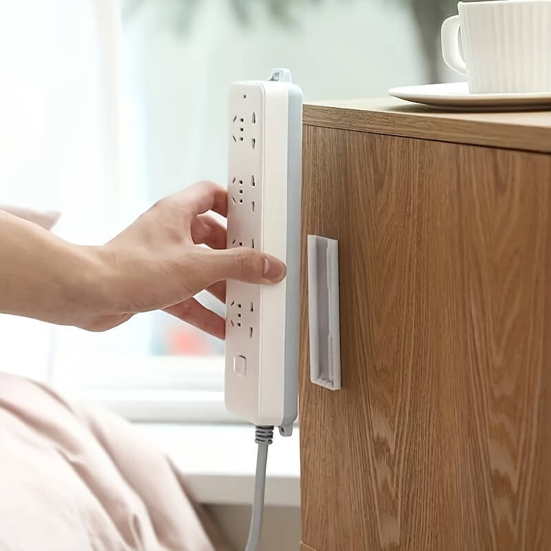 Ultra-Strong Self-Adhesive Wall Mount Socket Strip