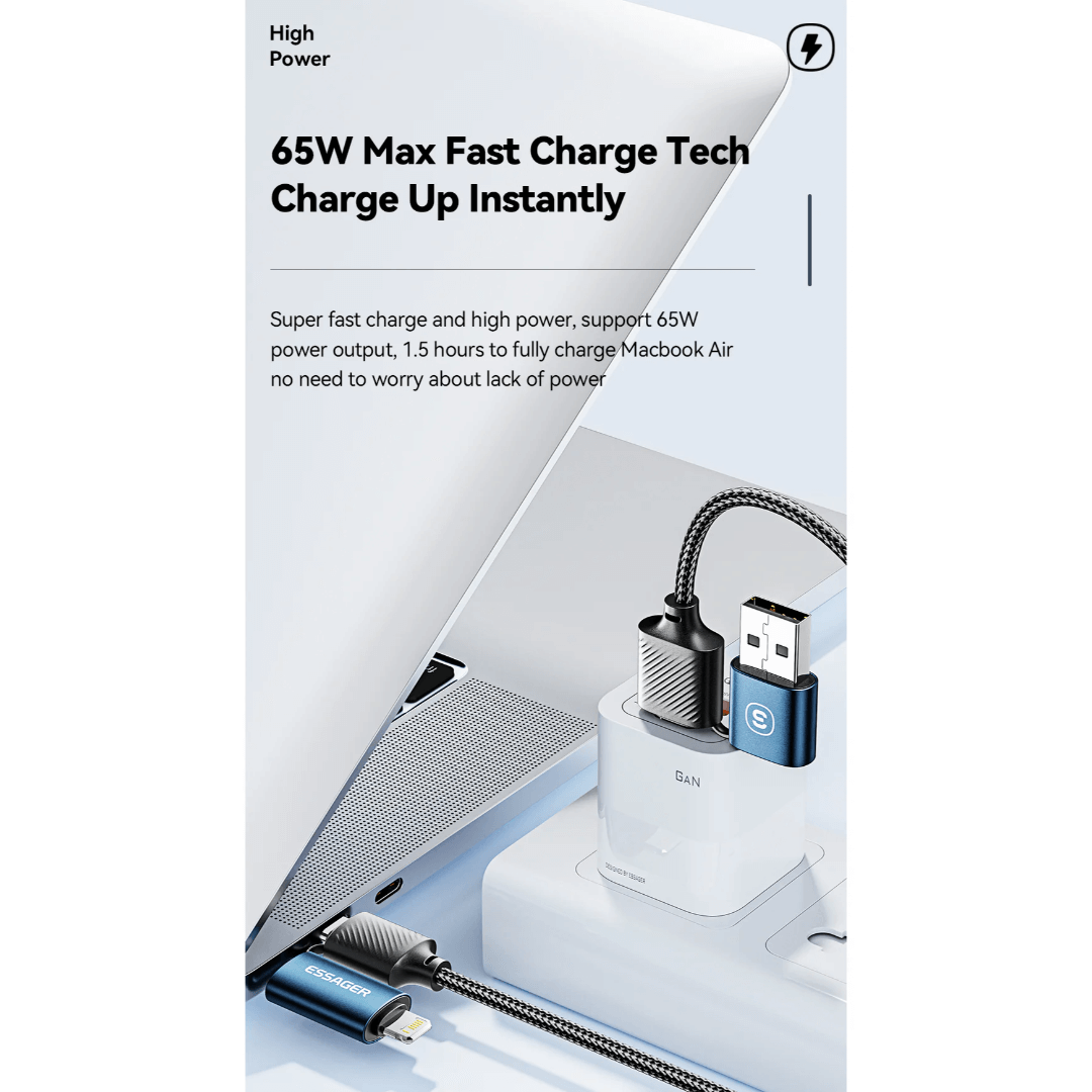 Essager 4-in-1 65W Convertible Cable