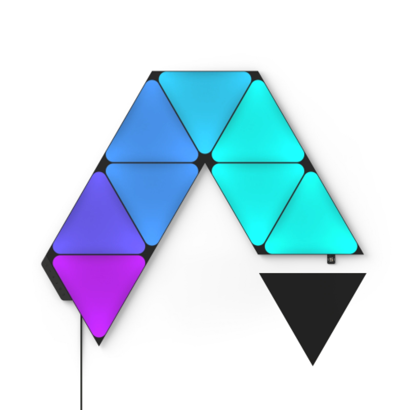 Nanoleaf Shapes Ultra Black Triangle Light Panels Smarter Kit