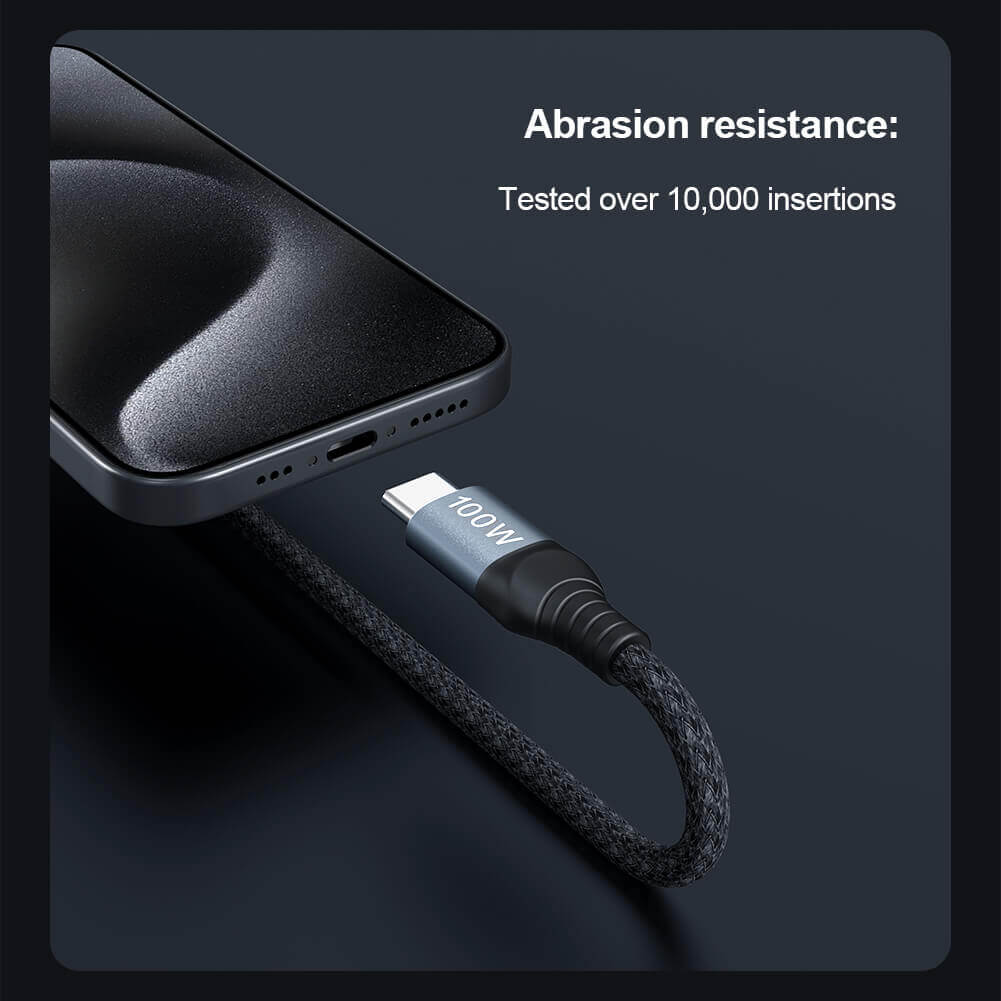 NILLKIN DualPower 2 in 1 Charging Cable Type-C to Type-C 100W & Lightning 27W