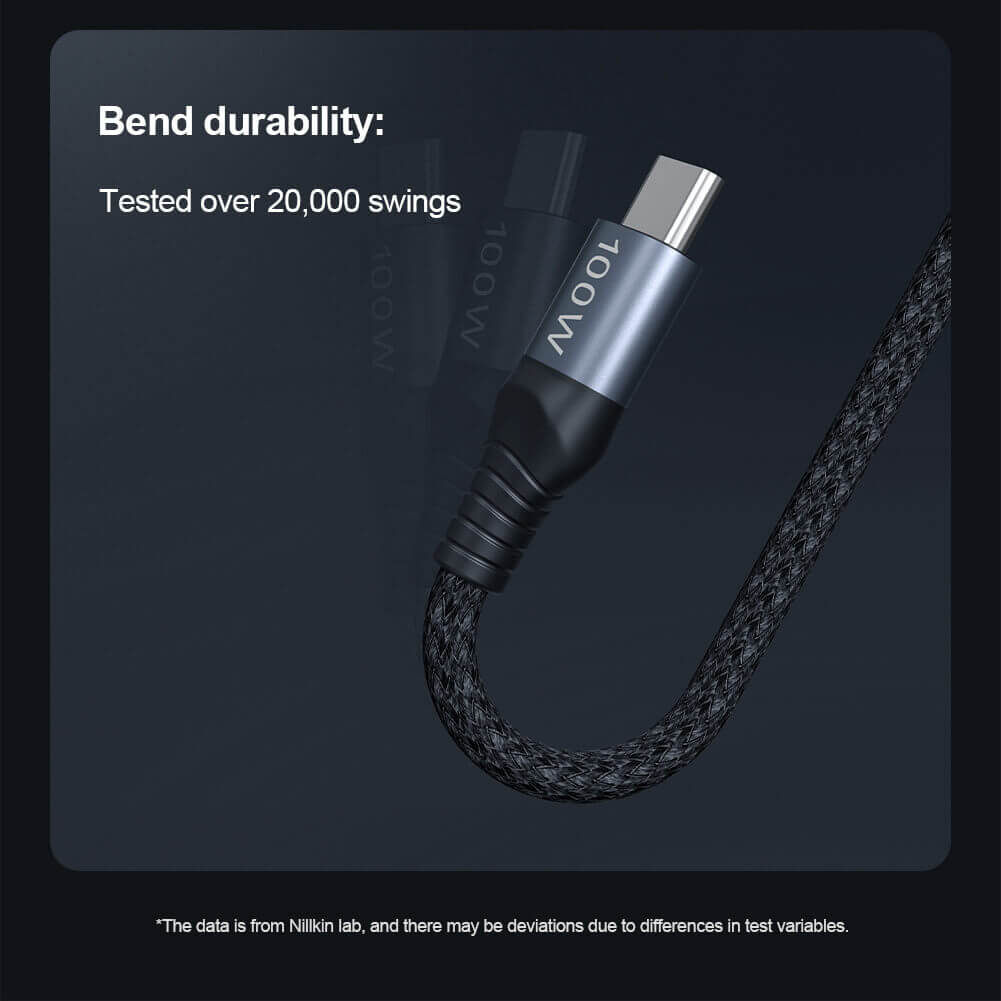 NILLKIN DualPower 2 in 1 Charging Cable Type-C to Type-C 100W & Lightning 27W