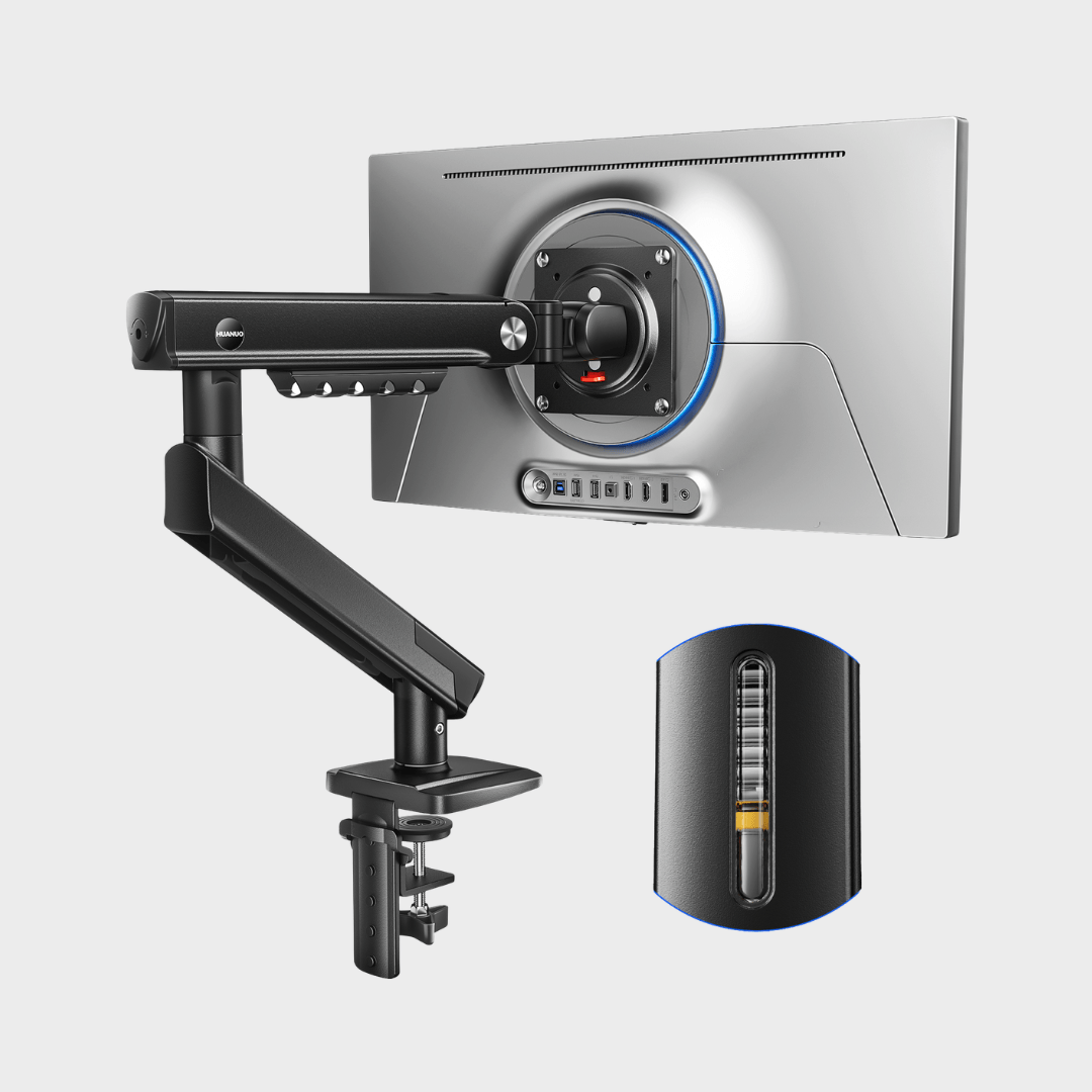 HUANUO FlowLift Single Monitor Arm for 13 to 32 Inch Screens