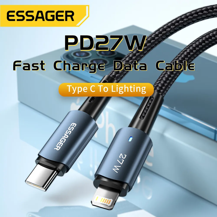 Essager 27W Type-C iPhone Charging Cable-DIVERSITY