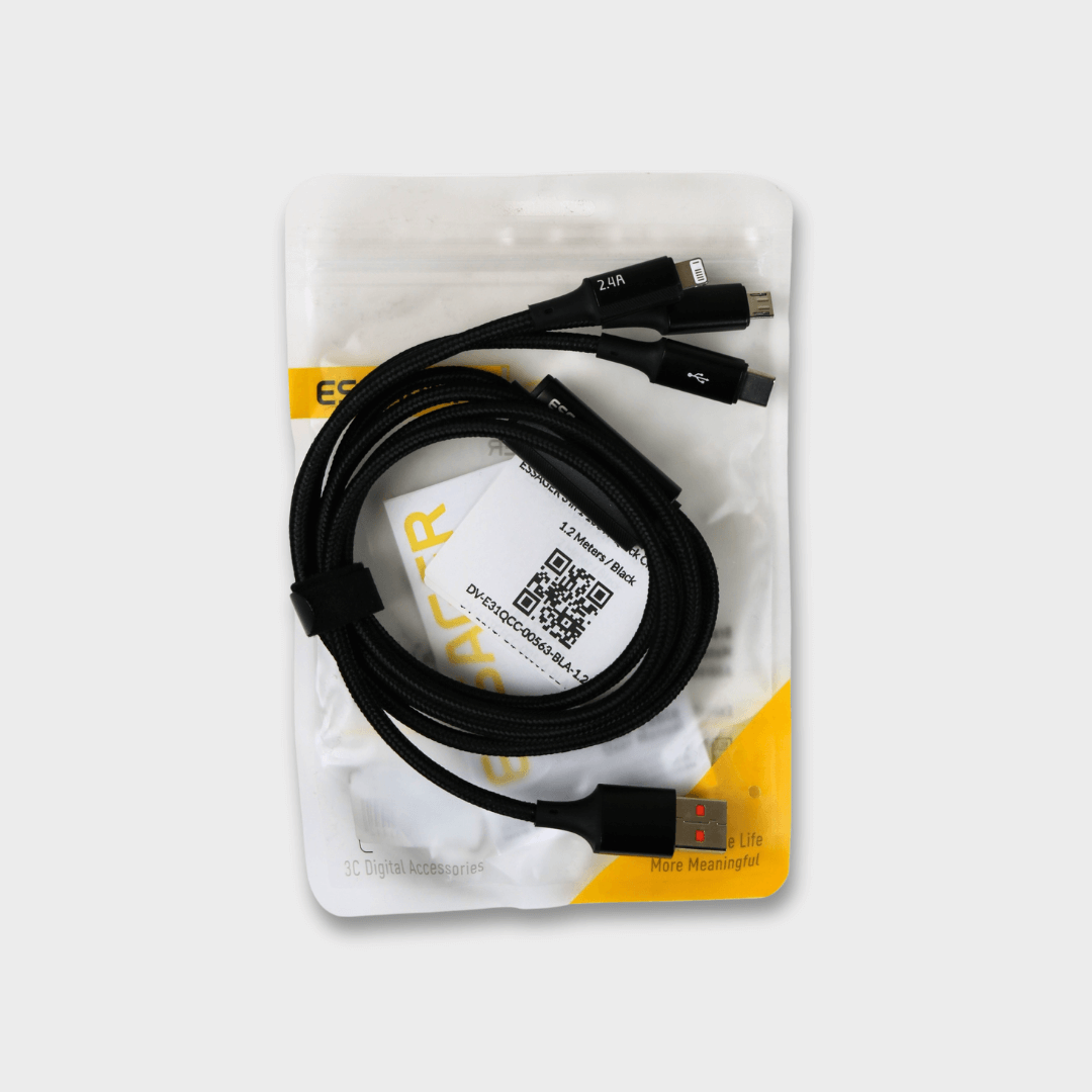 ESSAGER 3 in 1 100W Quick Charging Cable