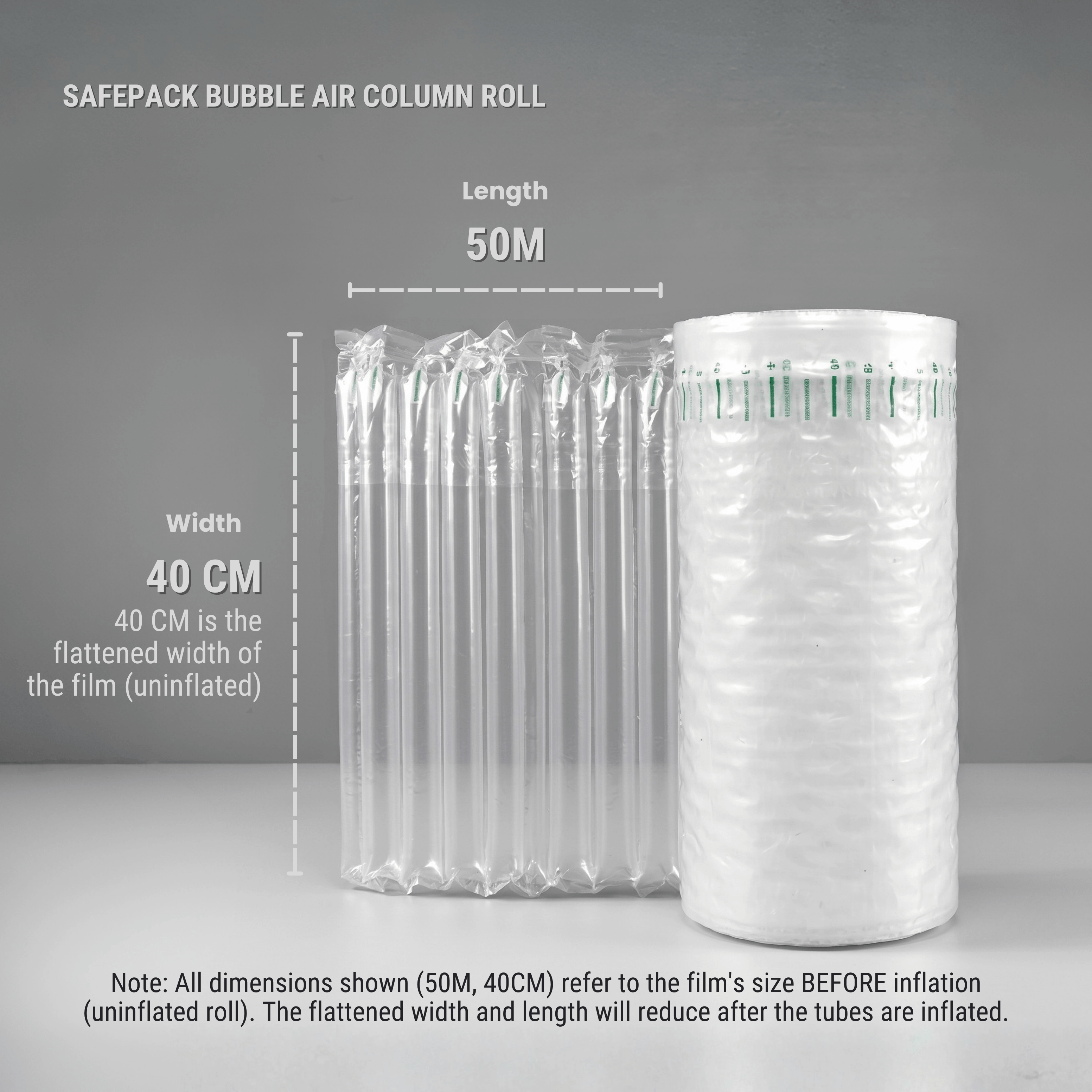 FORTIFY PACKAGING Bubble Air Column Roll