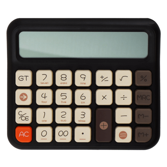 12-Digit Retro Desk Calculator