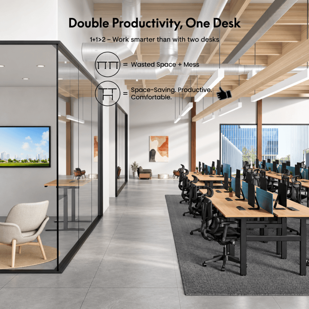 Flexispot E7H - 4 Motor Dual Bench Two-Person Standing Desk