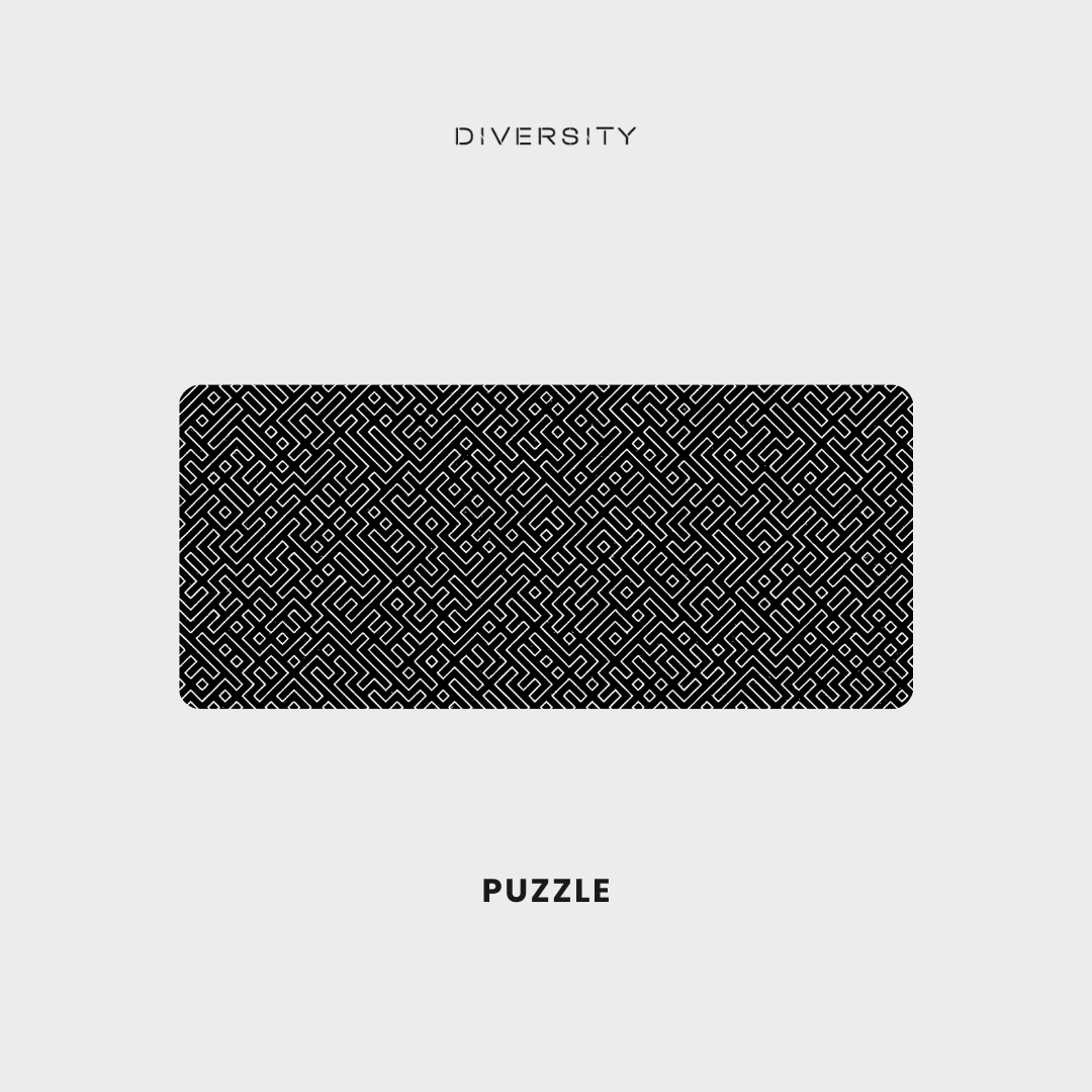 Printed Leather Desk Mat - Puzzle