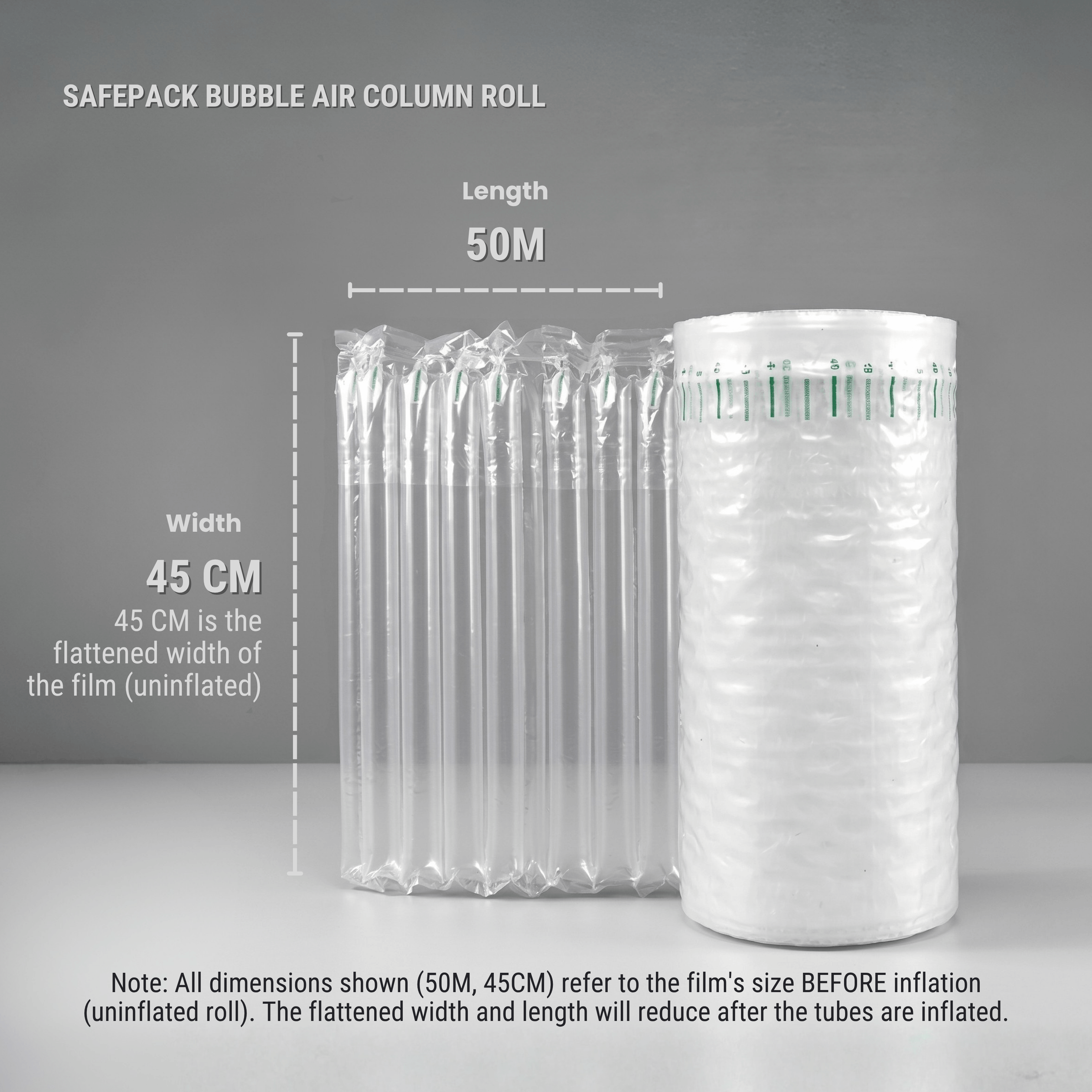 FORTIFY PACKAGING Bubble Air Column Roll