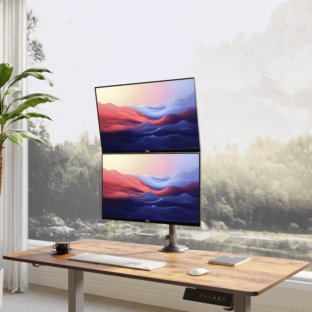 HUANUO Elevation Dual Monitor Arm - Black