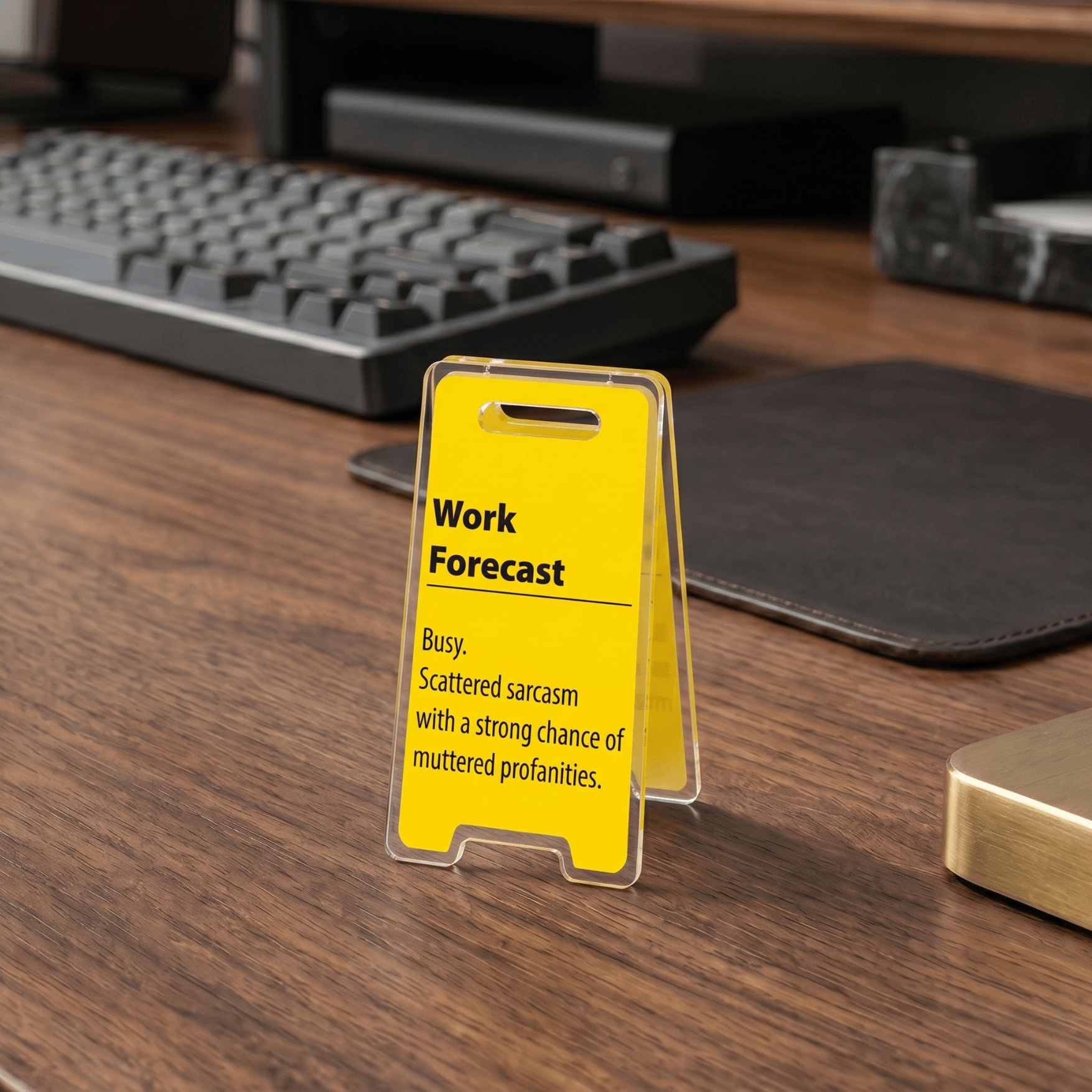 Funny Acrylic Desktop Signs