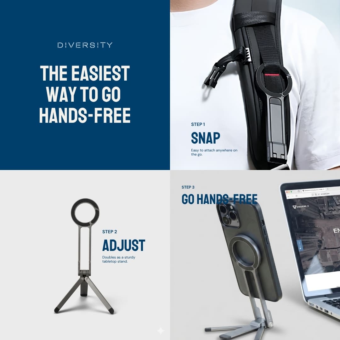 Carabiner Magnetic Phone Stand