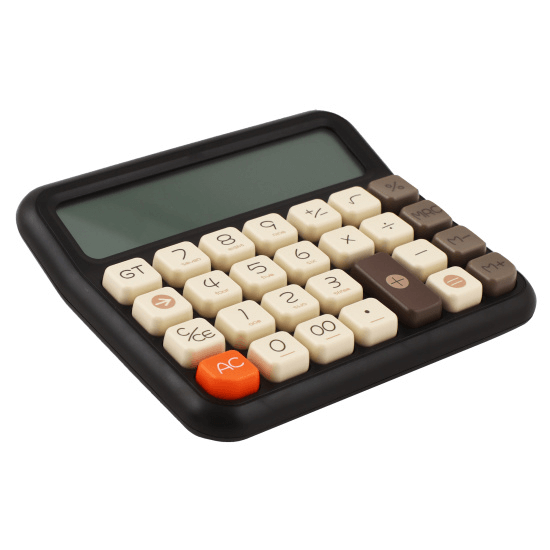 12-Digit Retro Desk Calculator