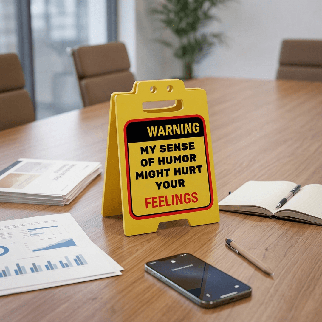 Funny Caution Desk Signs