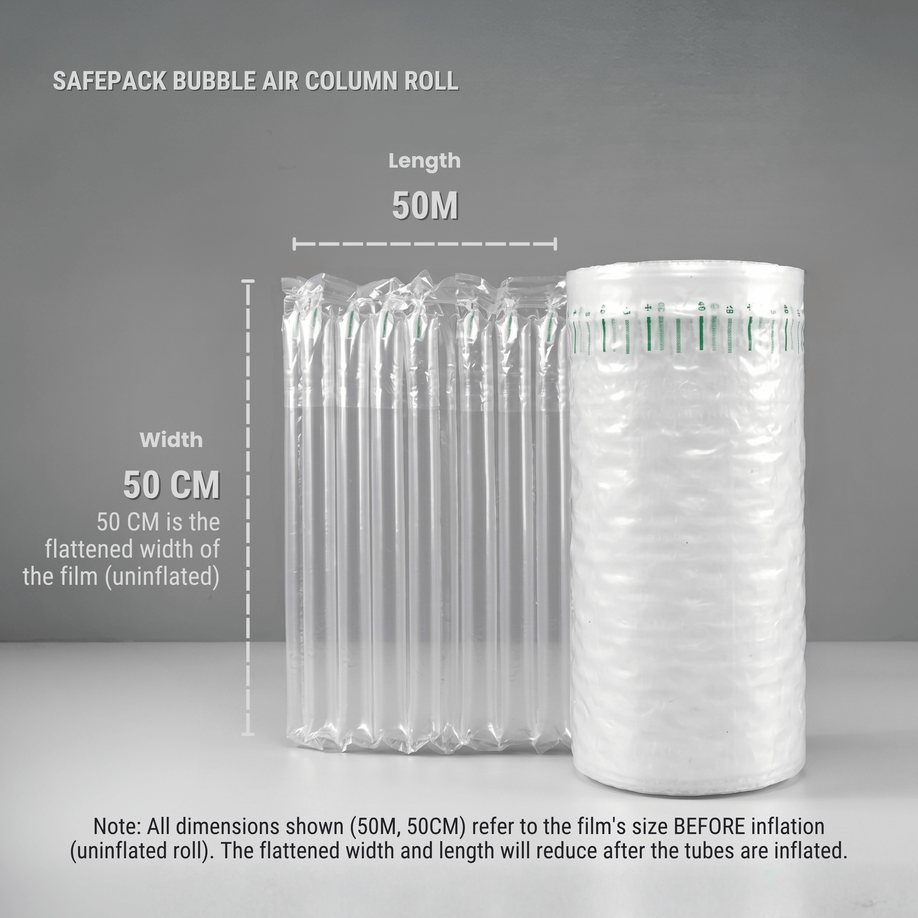 FORTIFY PACKAGING Bubble Air Column Roll