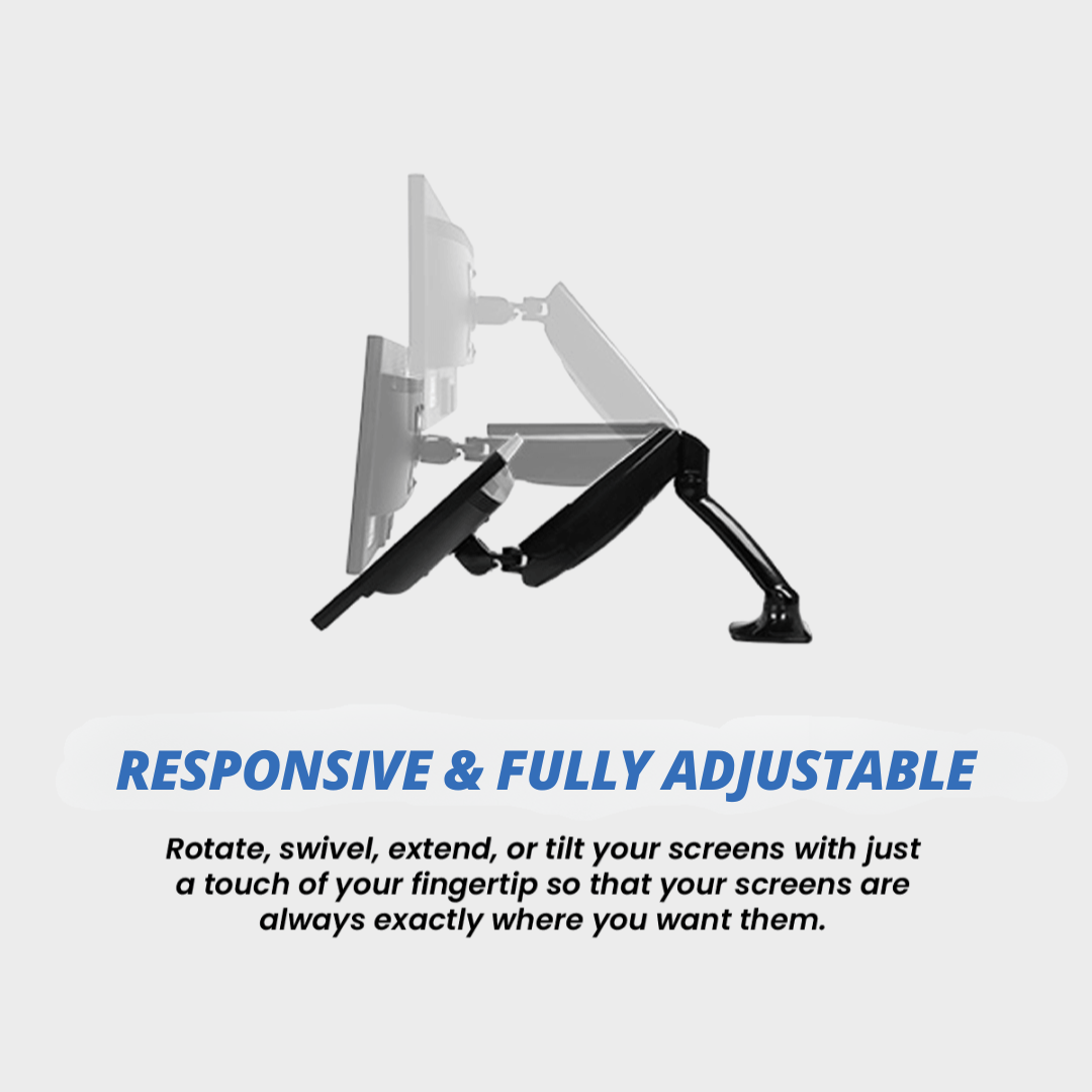 FlexiSpot F7 - Single Monitor Arm for 10 to 27 Inch Screens