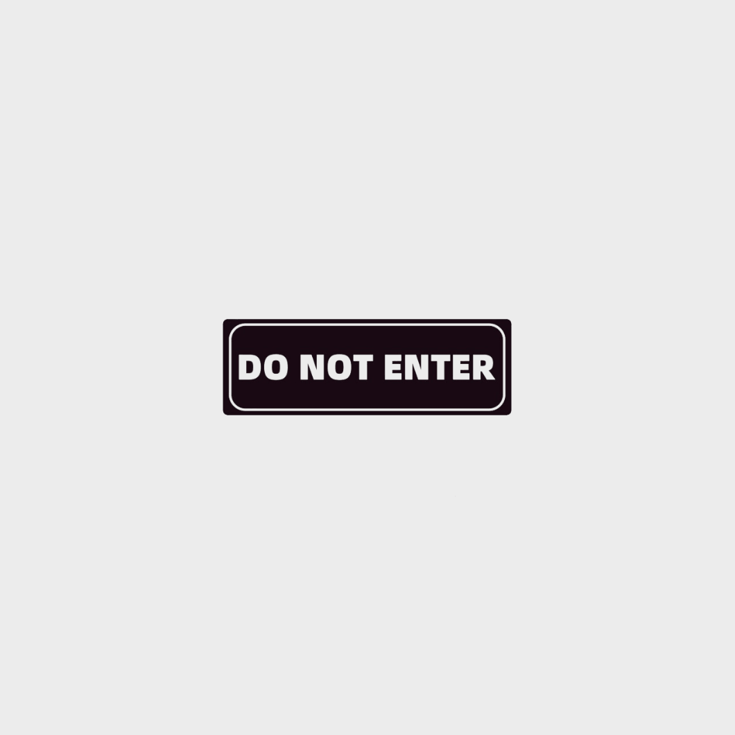Office Door Sign Sticker