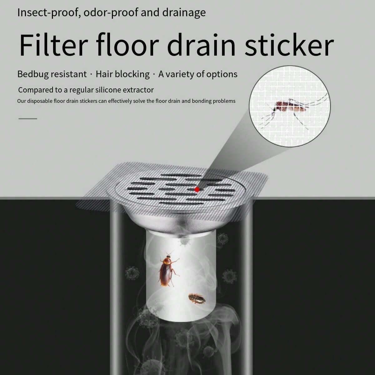 Disposable Floor Drain Stickers-DIVERSITY