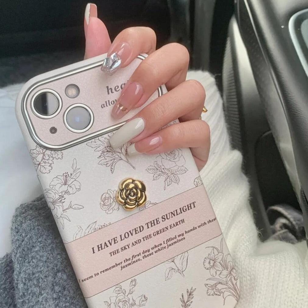 Timeless Floral iPhone Case with Scarf Strap-DIVERSITY