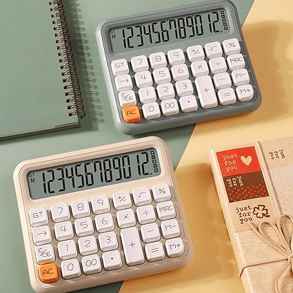 12-Digit Retro Desk Calculator