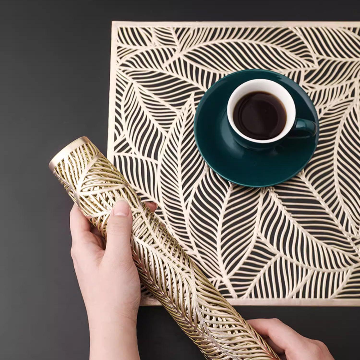 Golden Table Placemat - Set of 6