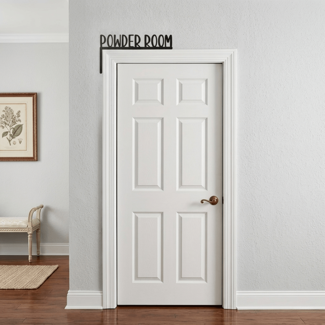 Wooden Door Topper Sign