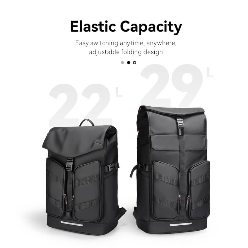 MARK RYDEN - CapaFlex Expandable Everyday Backpack - Black