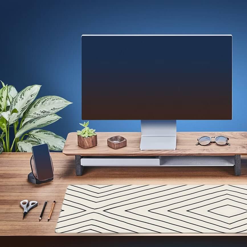 Printed Desk Mat - Diamond Pattern-DIVERSITY