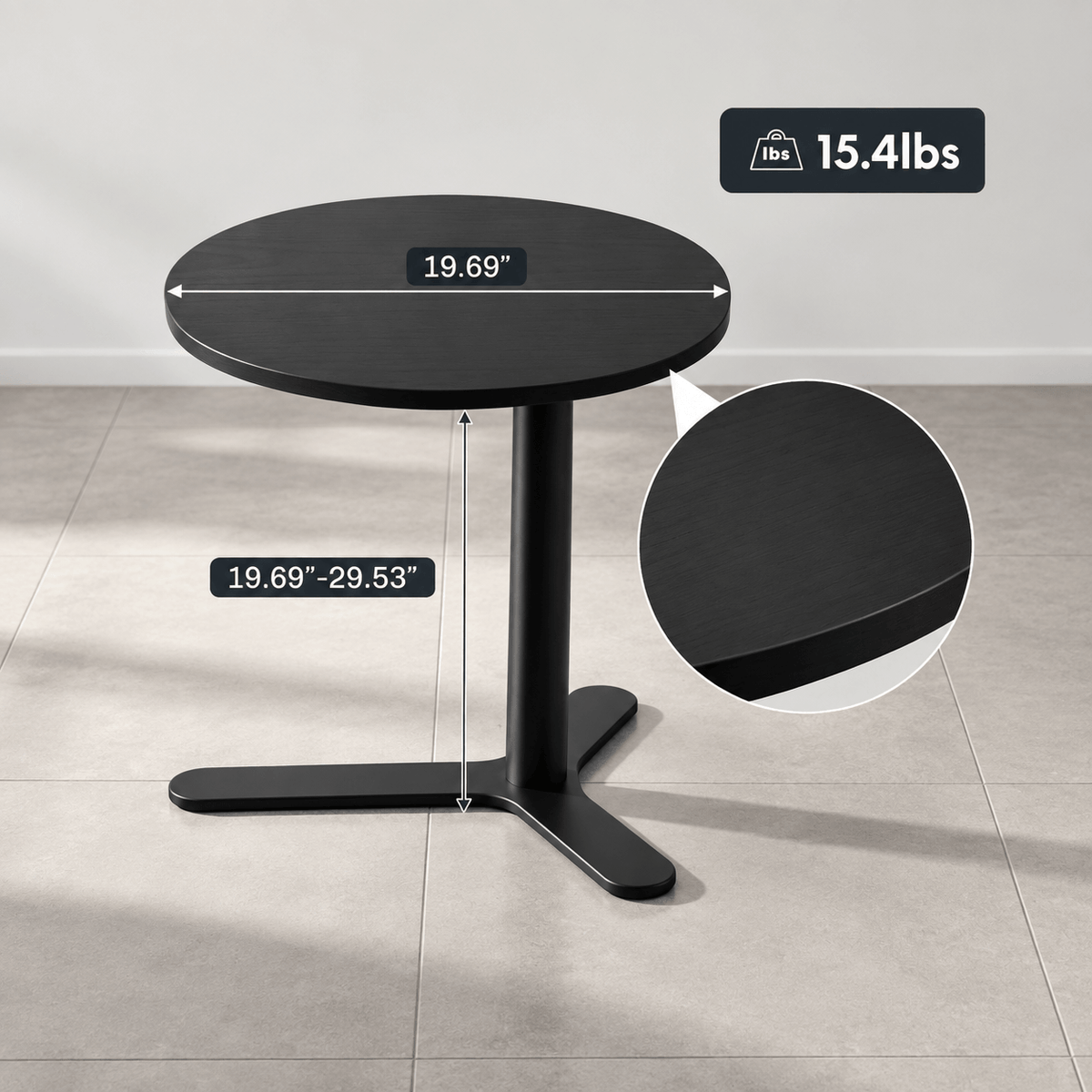 Flexispot H9 - Height Adjustable Round Table