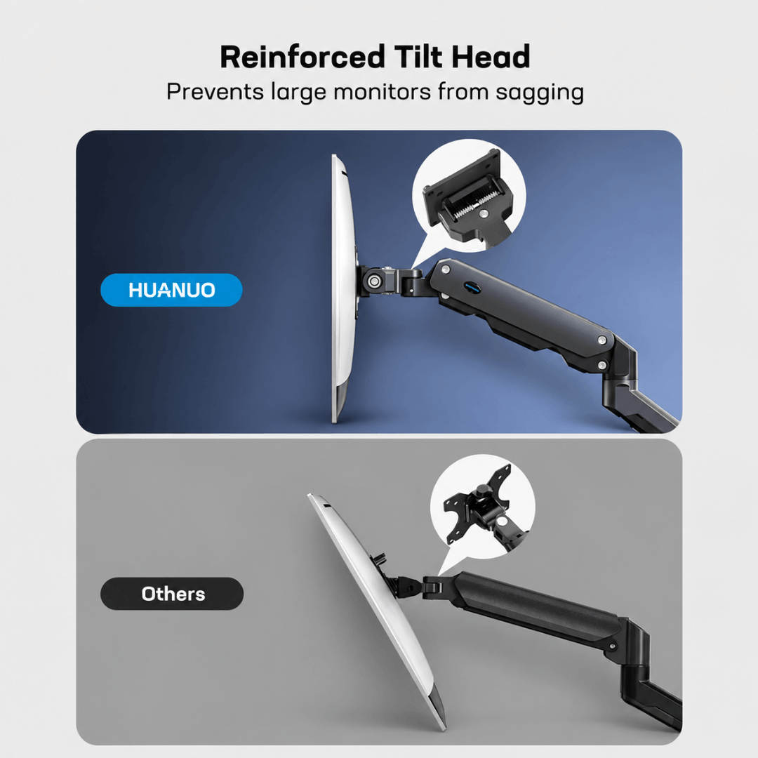 HUANUO Heavy-Duty Single Monitor Arm for for 13 to 49 Inch Screens
