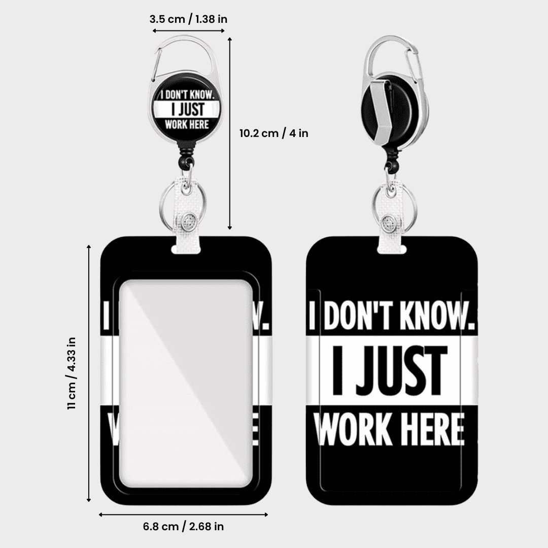 Novelty Retractable ID Card Badge Holder
