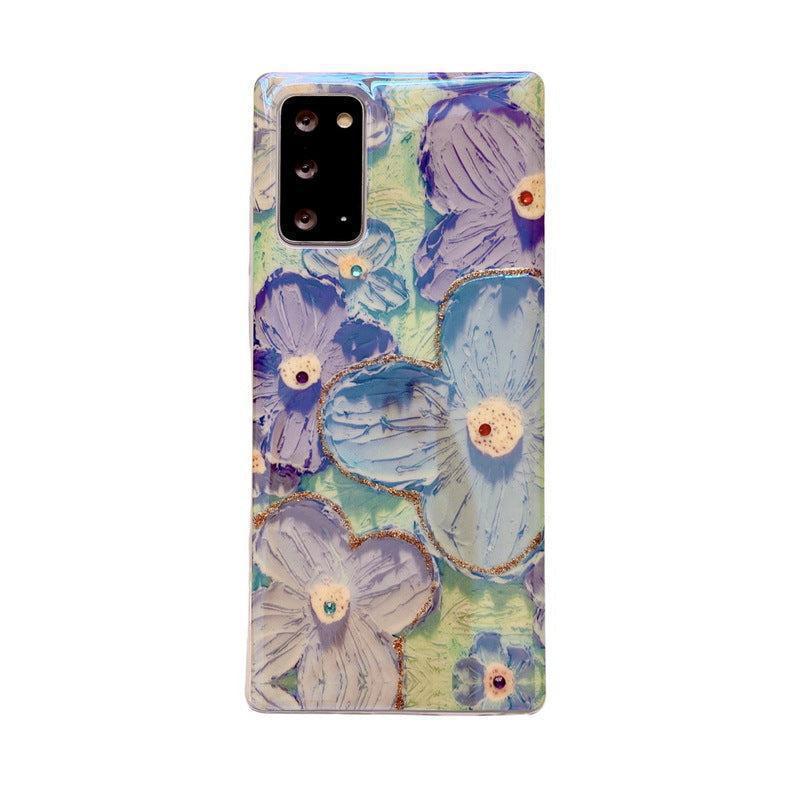 Floral Design Silicone Phone Case-DIVERSITY