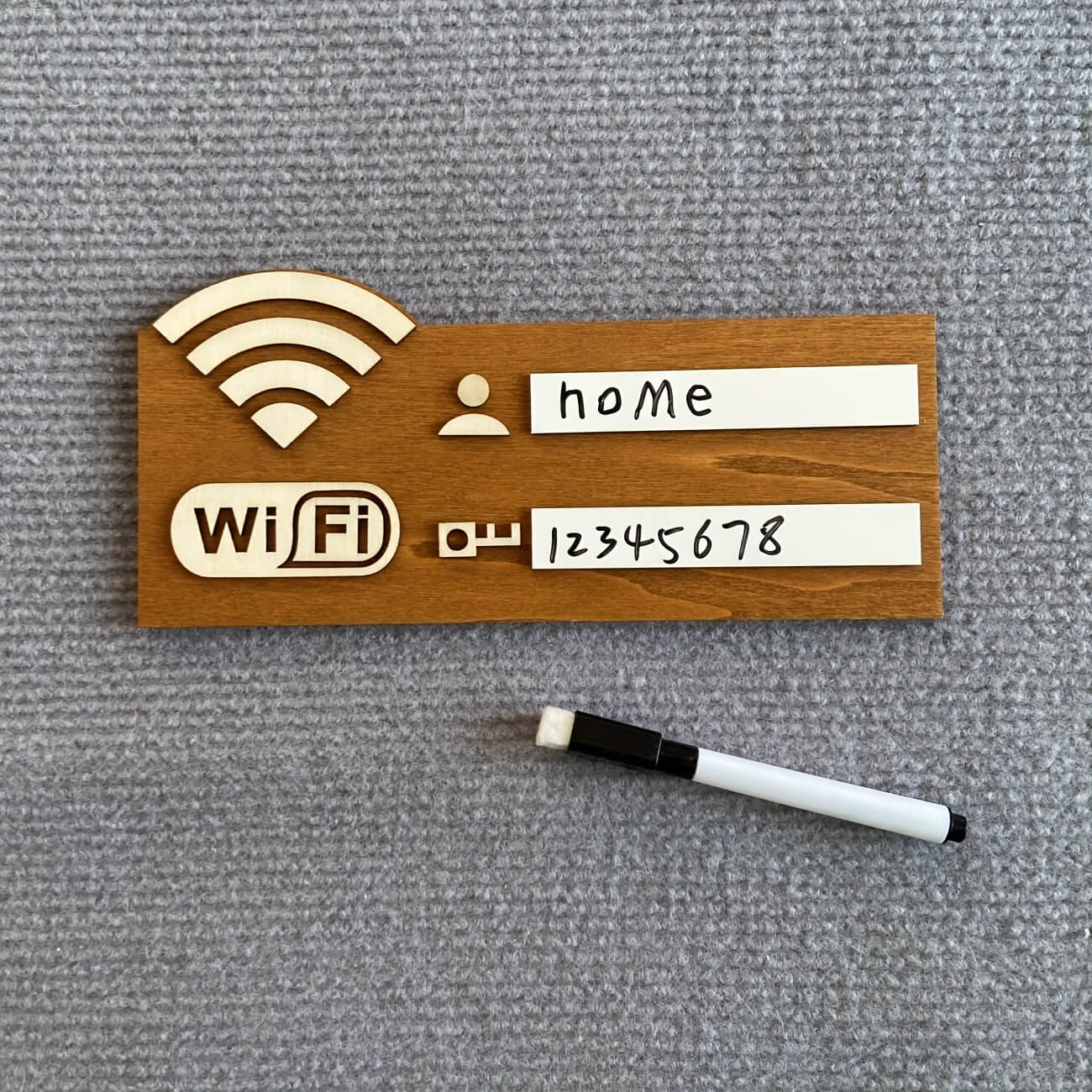 Wooden WiFi Password Wall Mounted Sign