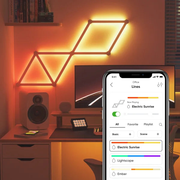 Nanoleaf Lines LED Light Bars – 9 Pack Smarter Kit