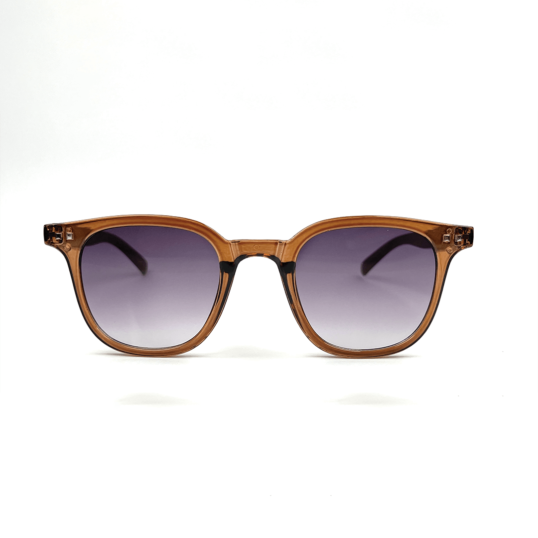 Retro Wood Texture Wayfarer Sunglasses - Brown
