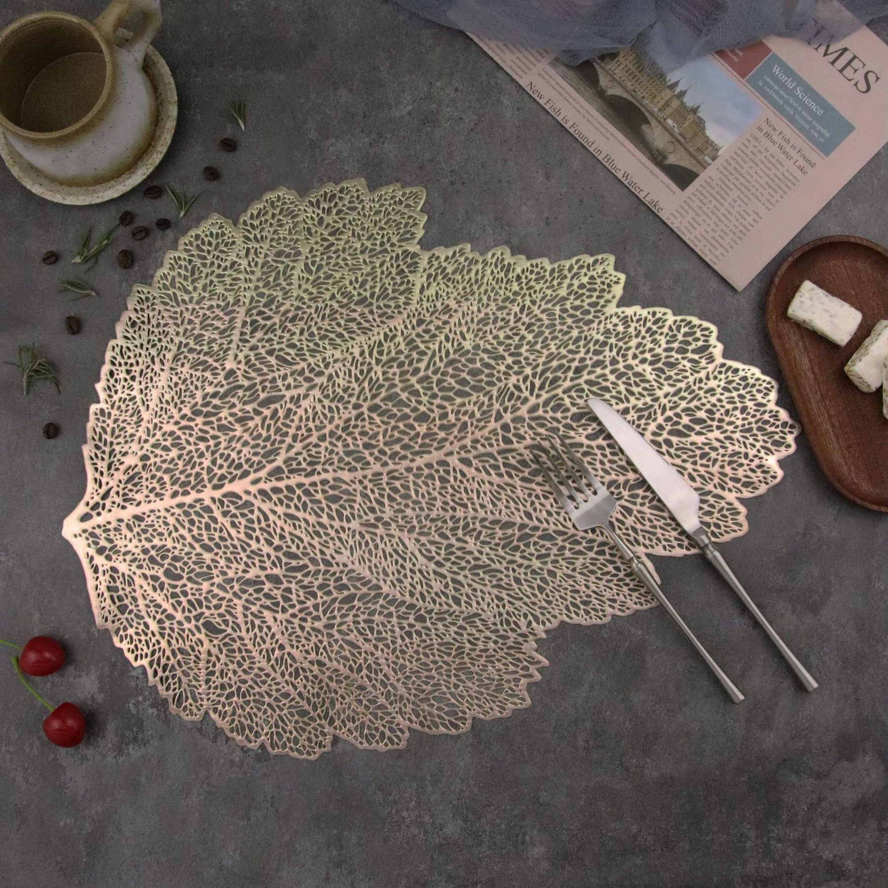 Golden Table Placemat - Set of 6