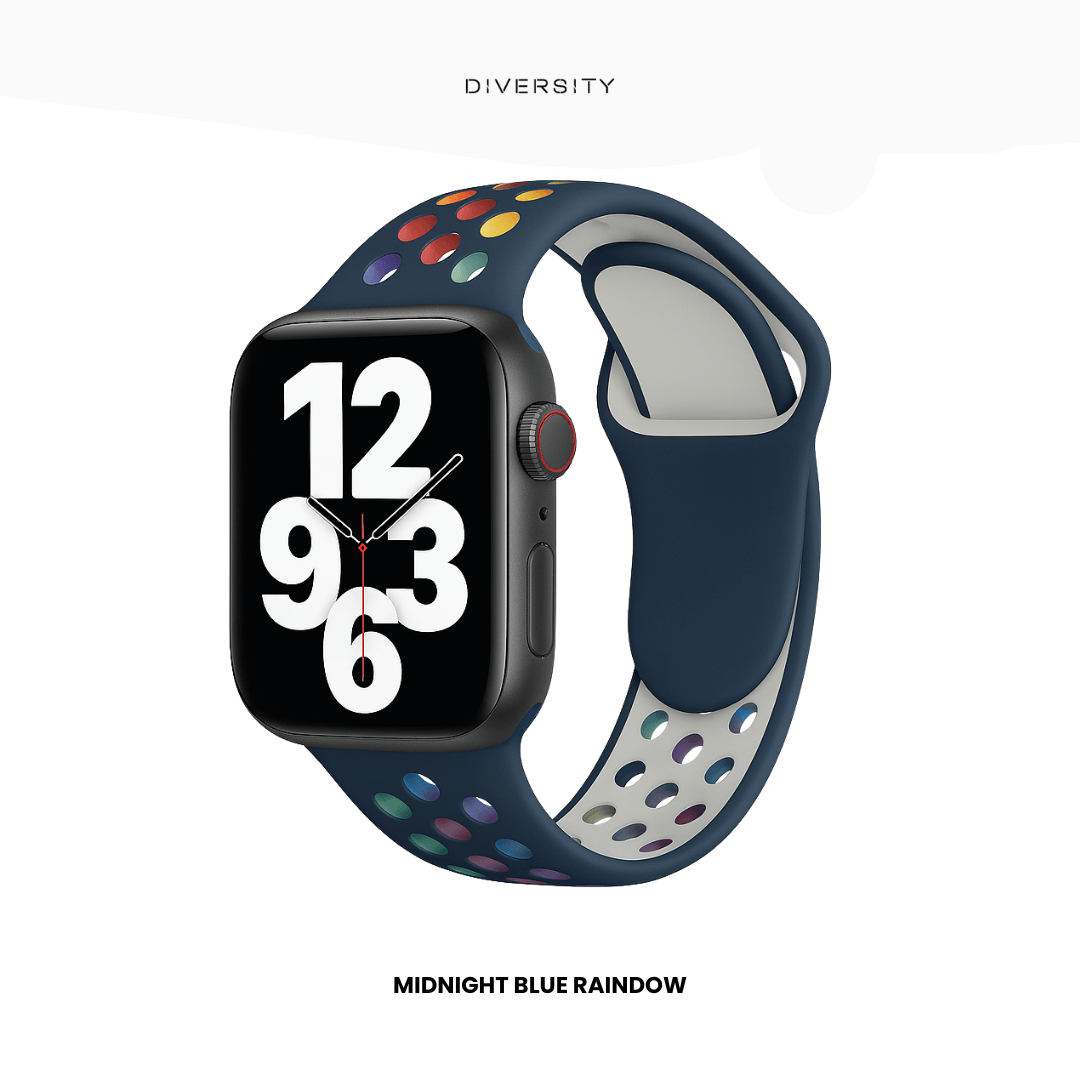 AirLoop Band For Apple Watch - Midnight Blue Rainbow