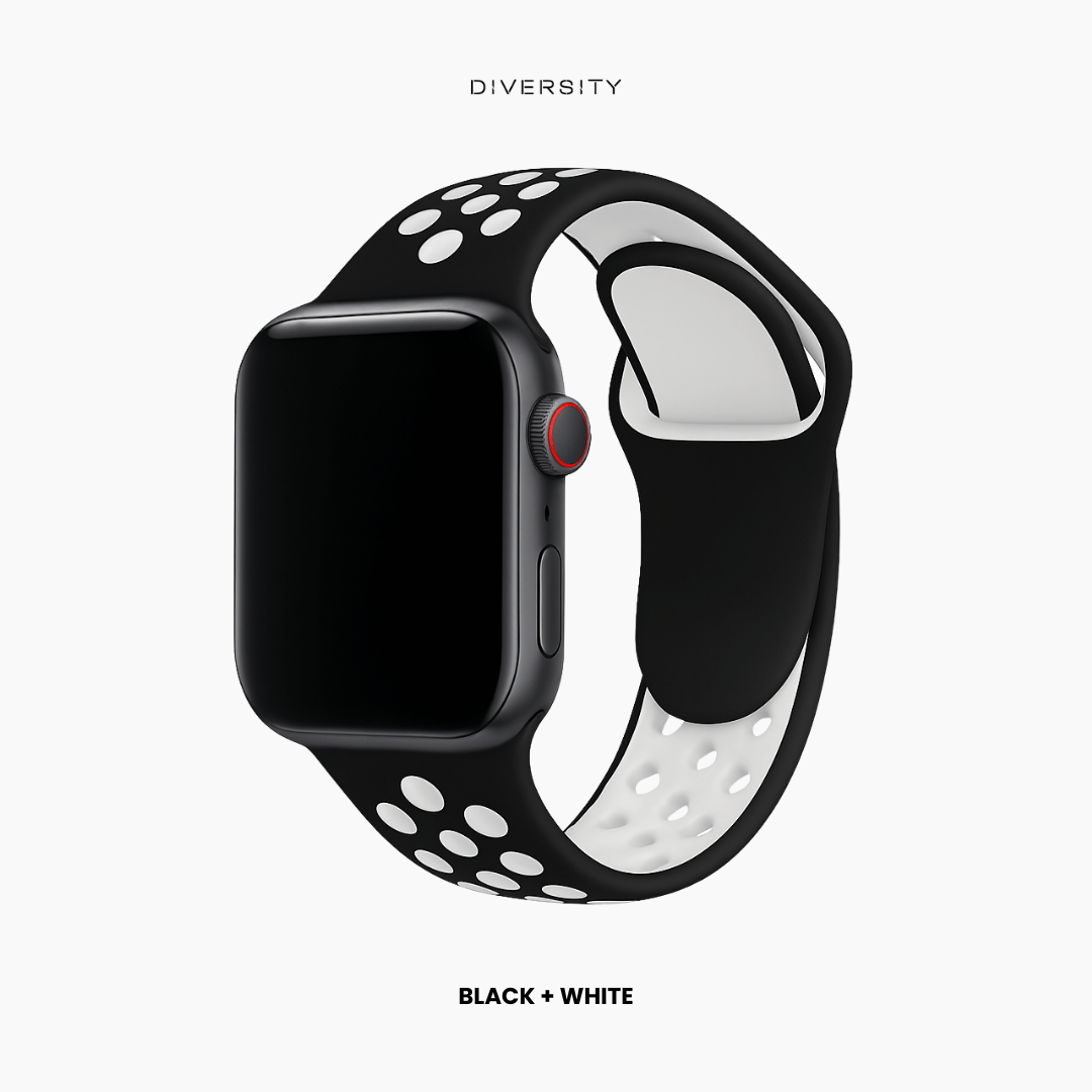 AirLoop Band For Apple Watch - Black + White