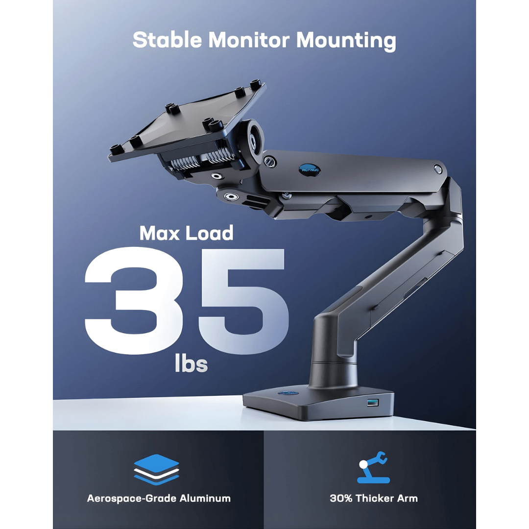 HUANUO Heavy-Duty Single Monitor Arm