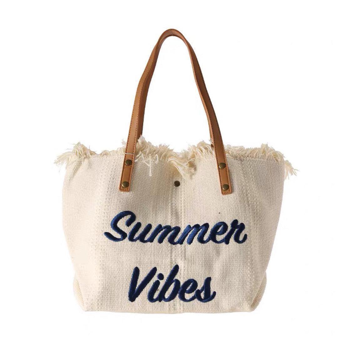 Summer Vibes Canvas Handbag-DIVERSITY