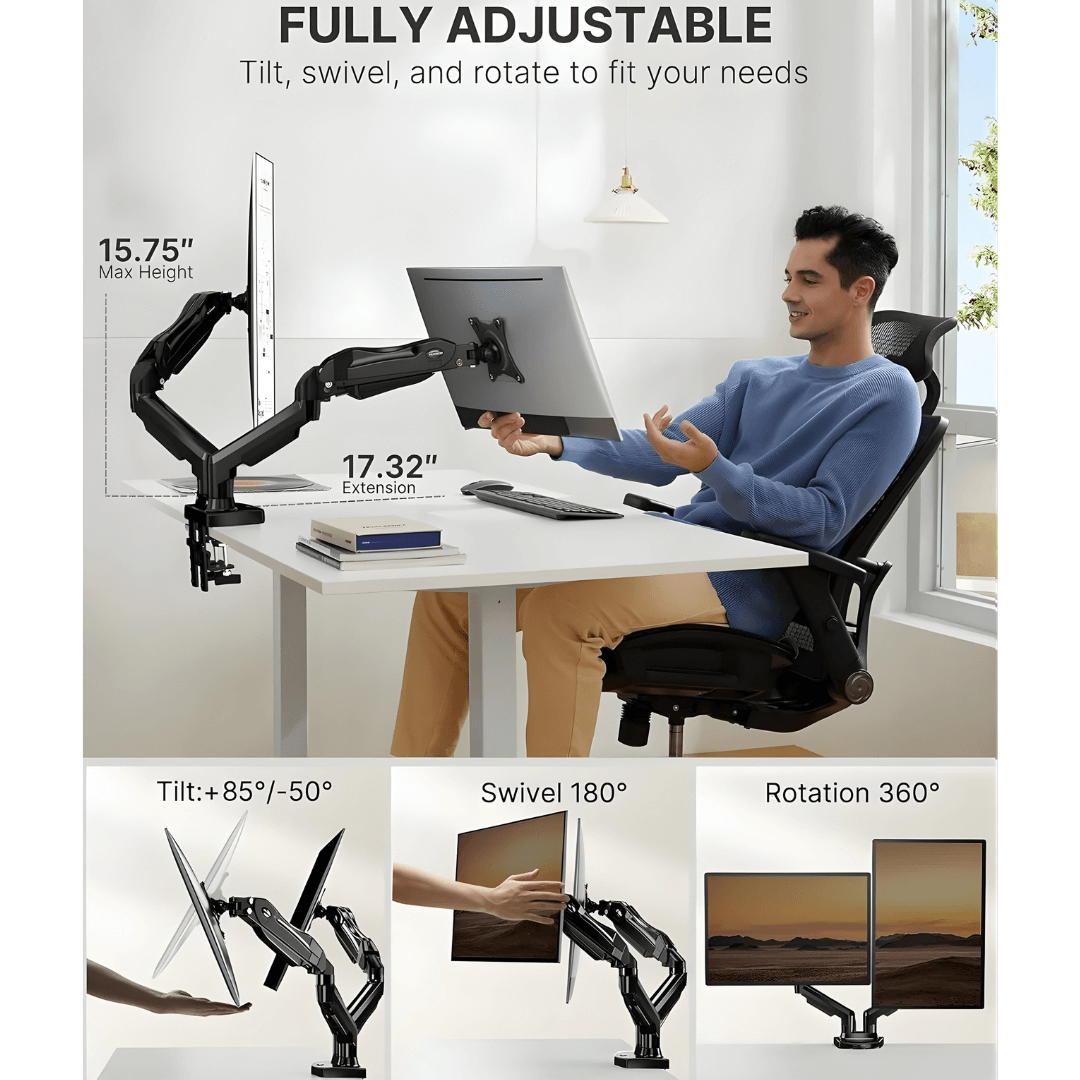 HUANUO Dual Monitor Arm Stand