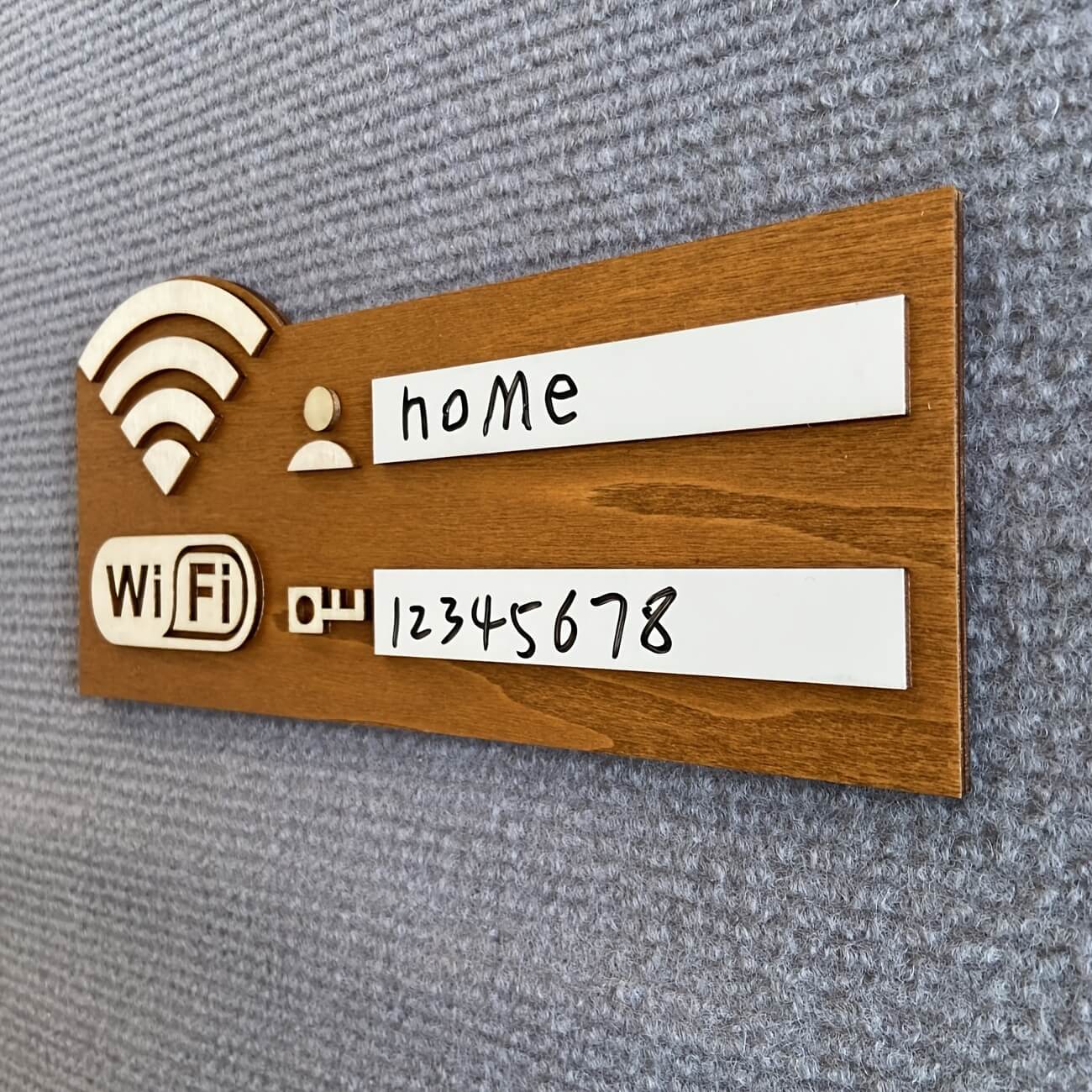 Wooden WiFi Password Wall Mounted Sign
