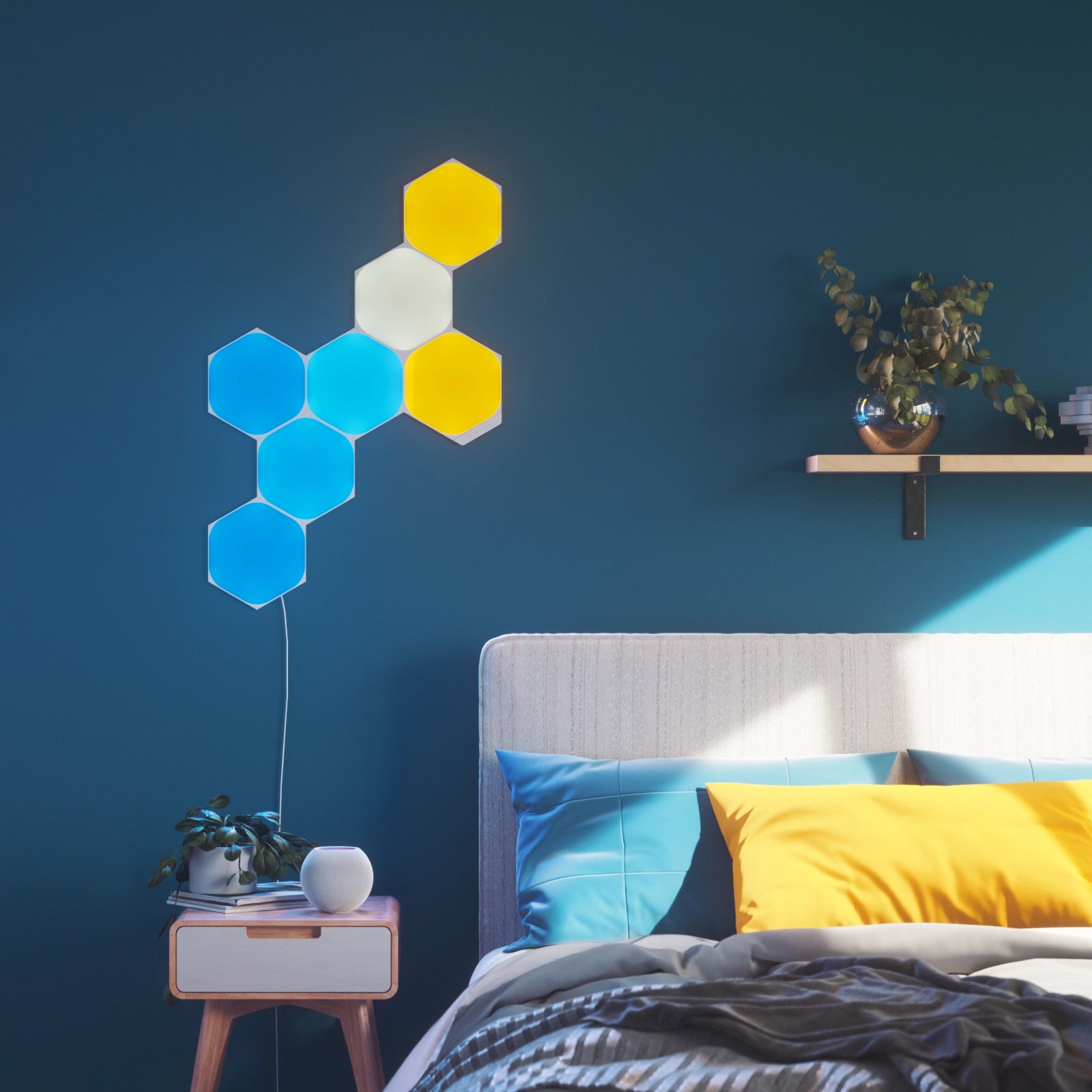 Nanoleaf Shapes Hexagons Starter Kit with 9 Light Panels