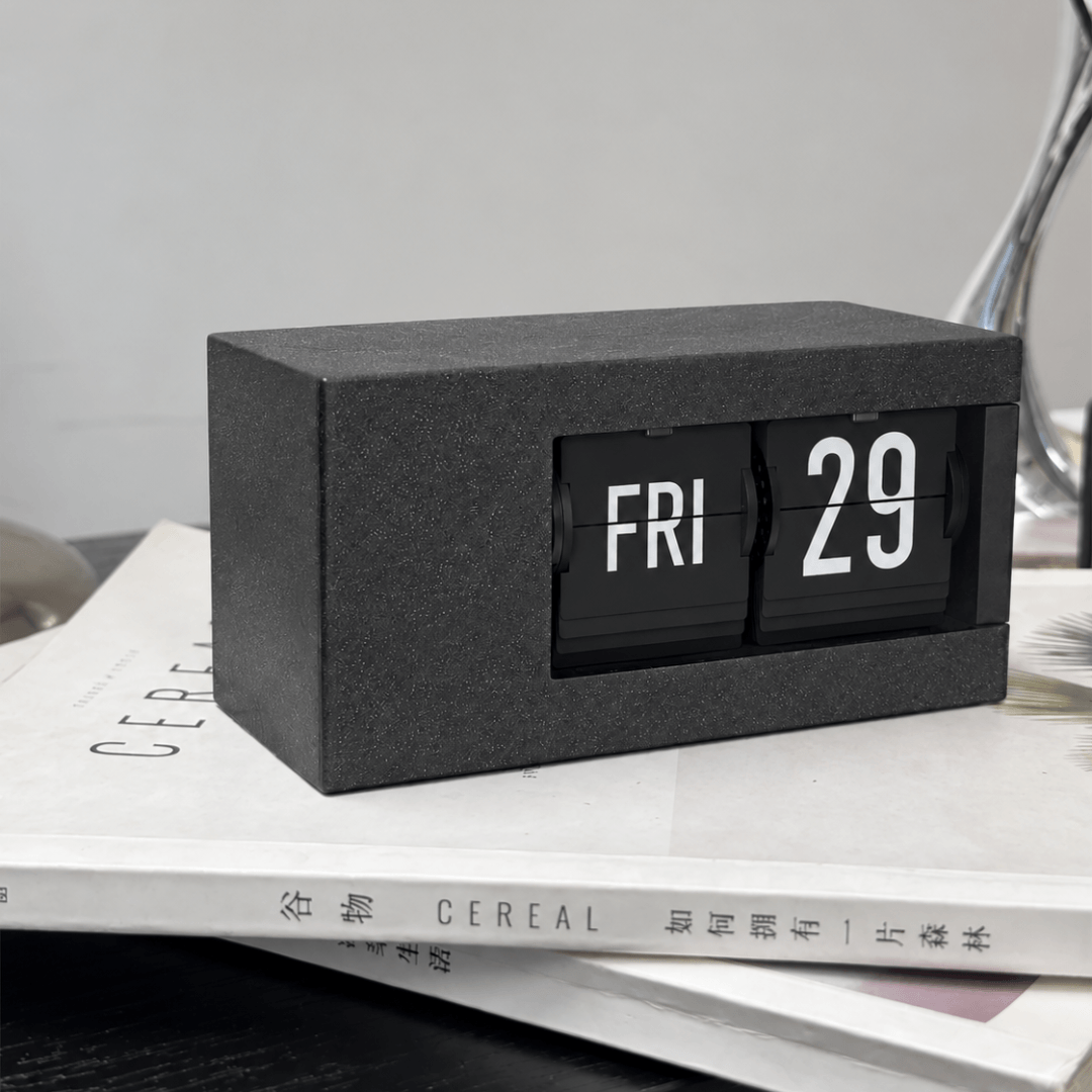 #Color_Dark Grey - Clock & Calendar