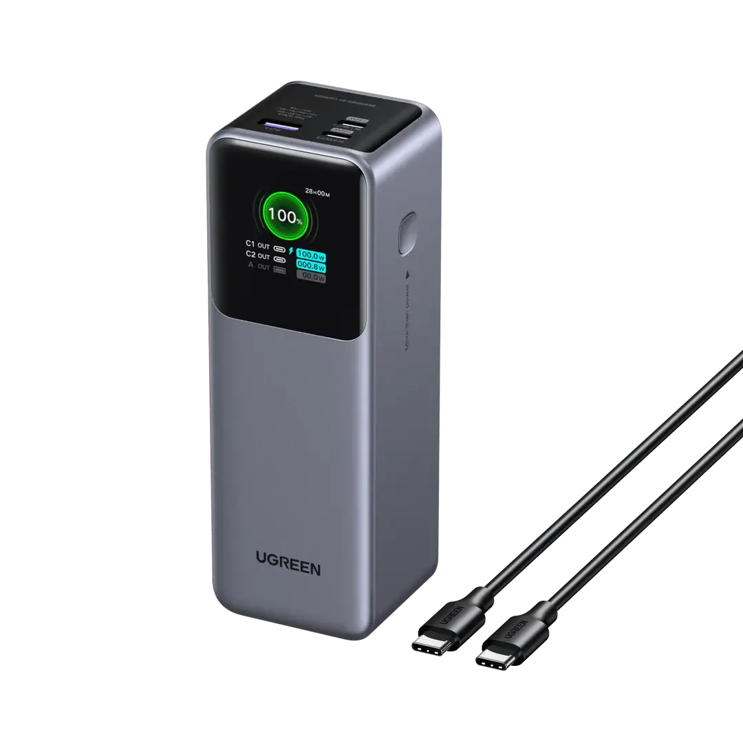 UGREEN Nexode 25000 mAh PD 200W Power Bank with TFT Smart Display