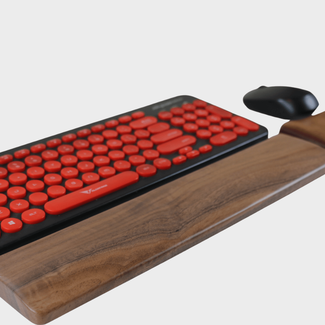 Wooden Keyboard & Mouse Wrist Rest