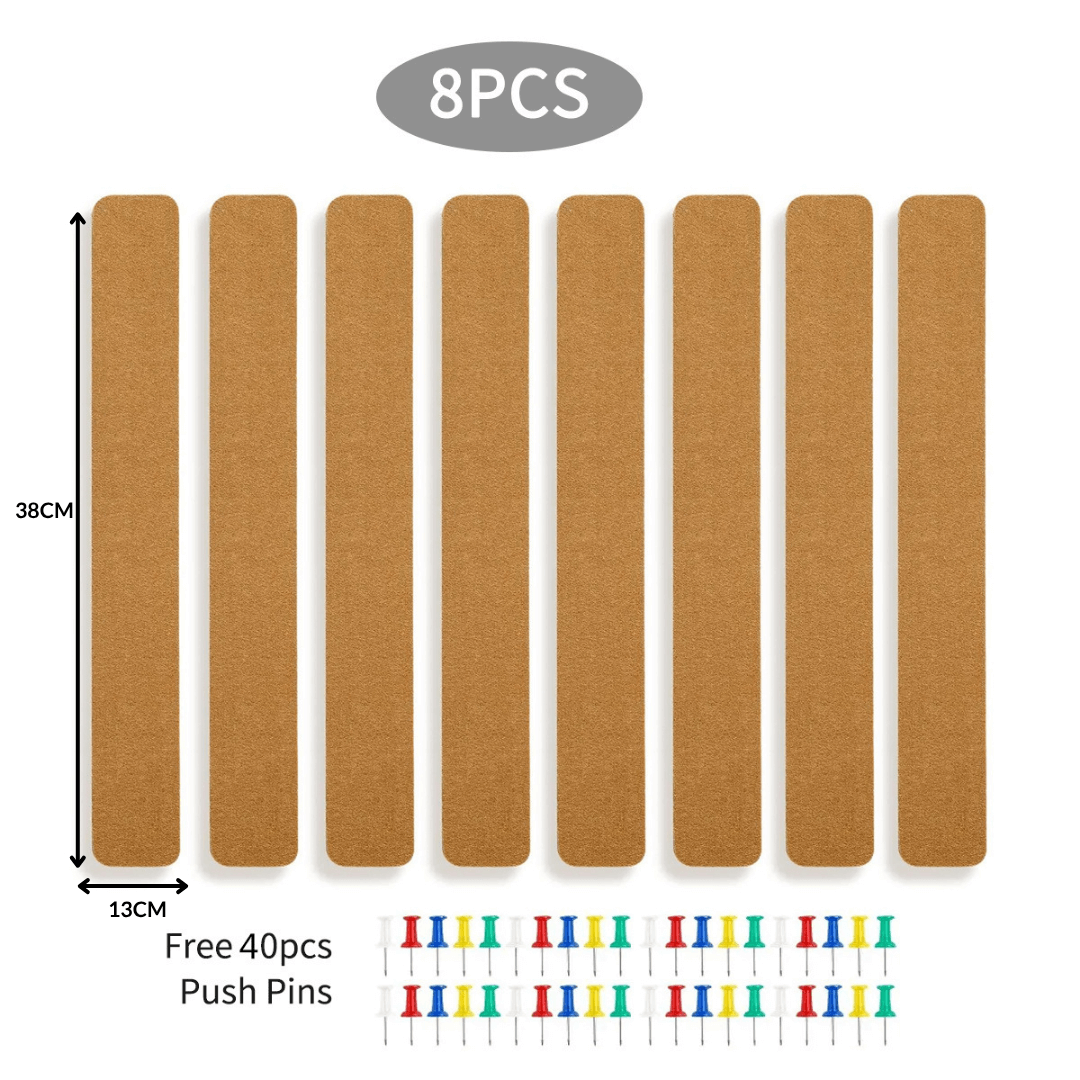 Self-Adhesive Long Cork Board Strips