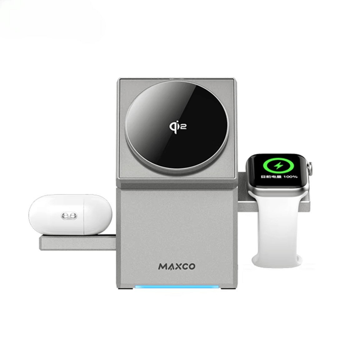 MAXCO 3 in 1 Rotating Wireless Charger - MW11