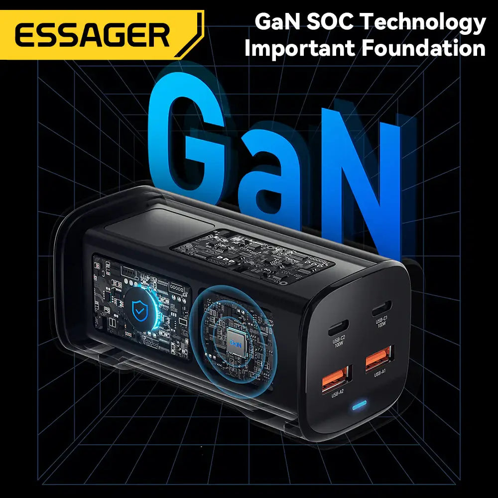 Essager 100W GaN Desktop Charger (2A & 2C)